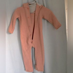 Boiled Wool Baby Suit size 12-24 Dusty pink by Disana Germany